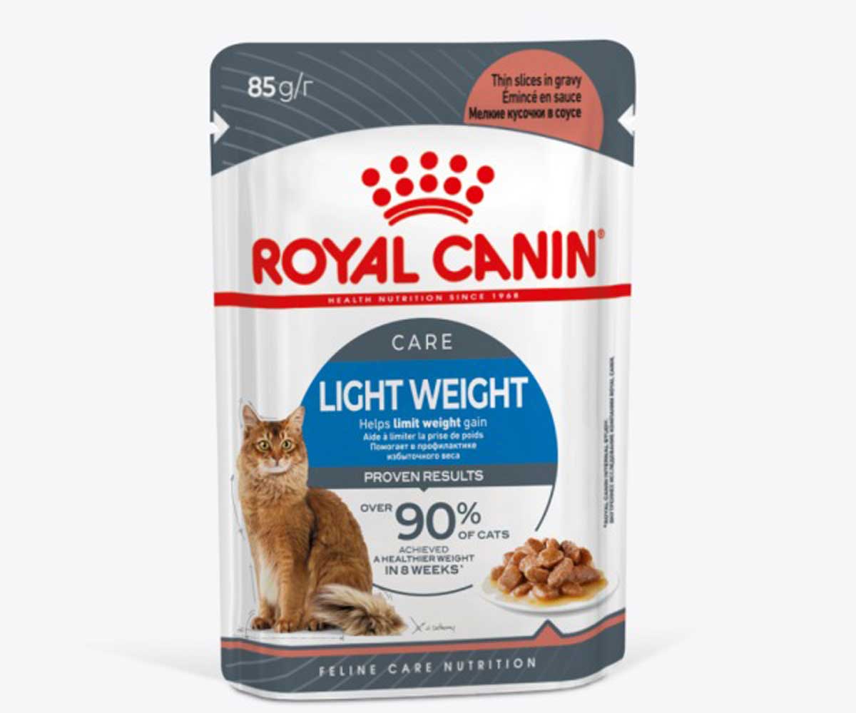 Влажный Корм Royal Canin (Роял Канин) Для Кошек Контроль Веса Аппетитные Кусочки в Соусе  Light Weight Care 85г