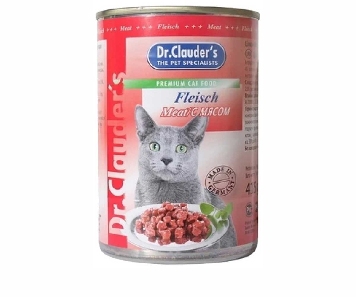 Консервы Dr.Clauder`s (Доктор Клаудер) Для Кошек Мясо Premium Cat Food Meat 415г