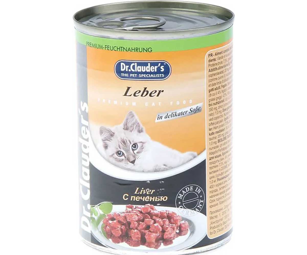 Консервы Dr.Clauder`s (Доктор Клаудер) Для Кошек Печень Premium Cat Food Liver 415г
