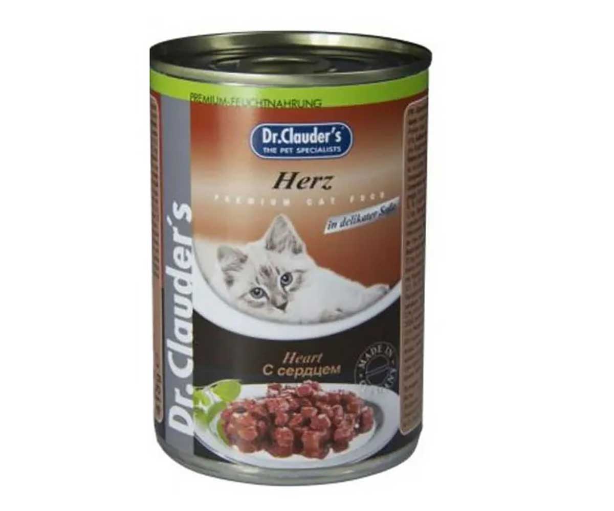 Консервы Dr.Clauder`s (Доктор Клаудер) Для Кошек Сердце Premium Cat Food Heart 415г