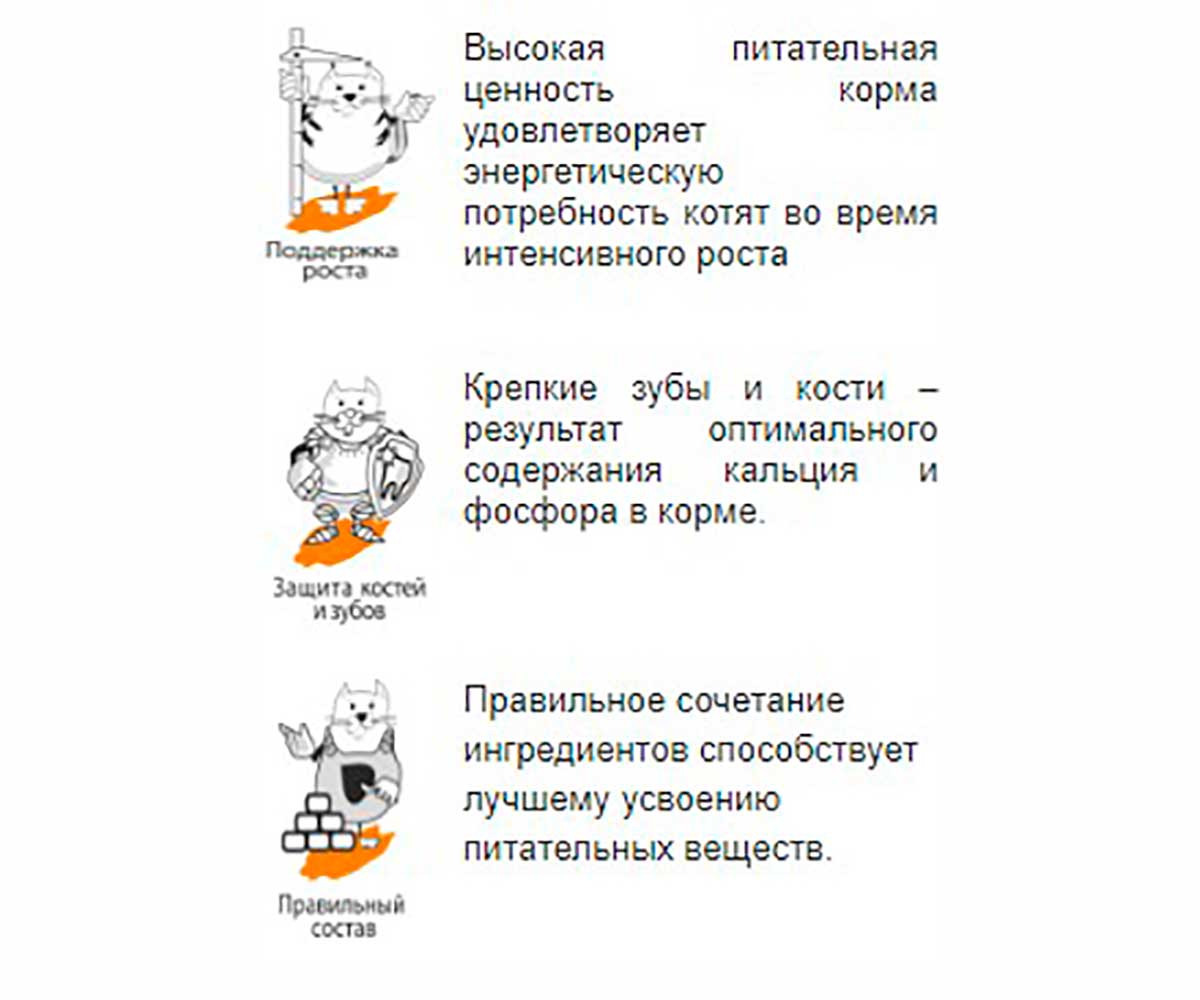 Сухой Корм Наша Марка (НМ) Для Котят Цыпленок и Рис 400г