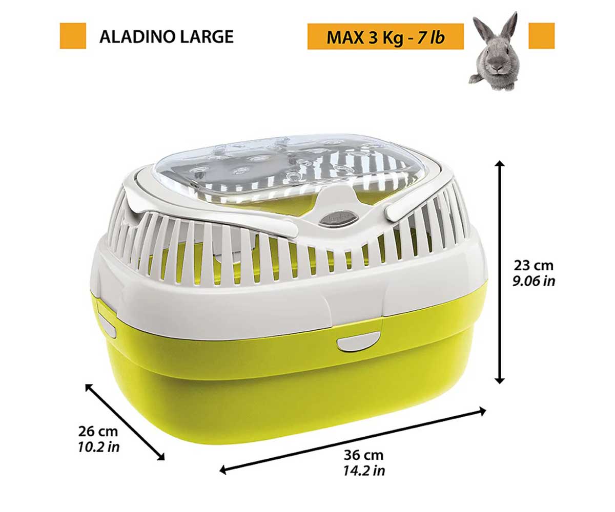 Переноска Для Кроликов Ferplast (Ферпласт) Aladino Large 36*26*23см