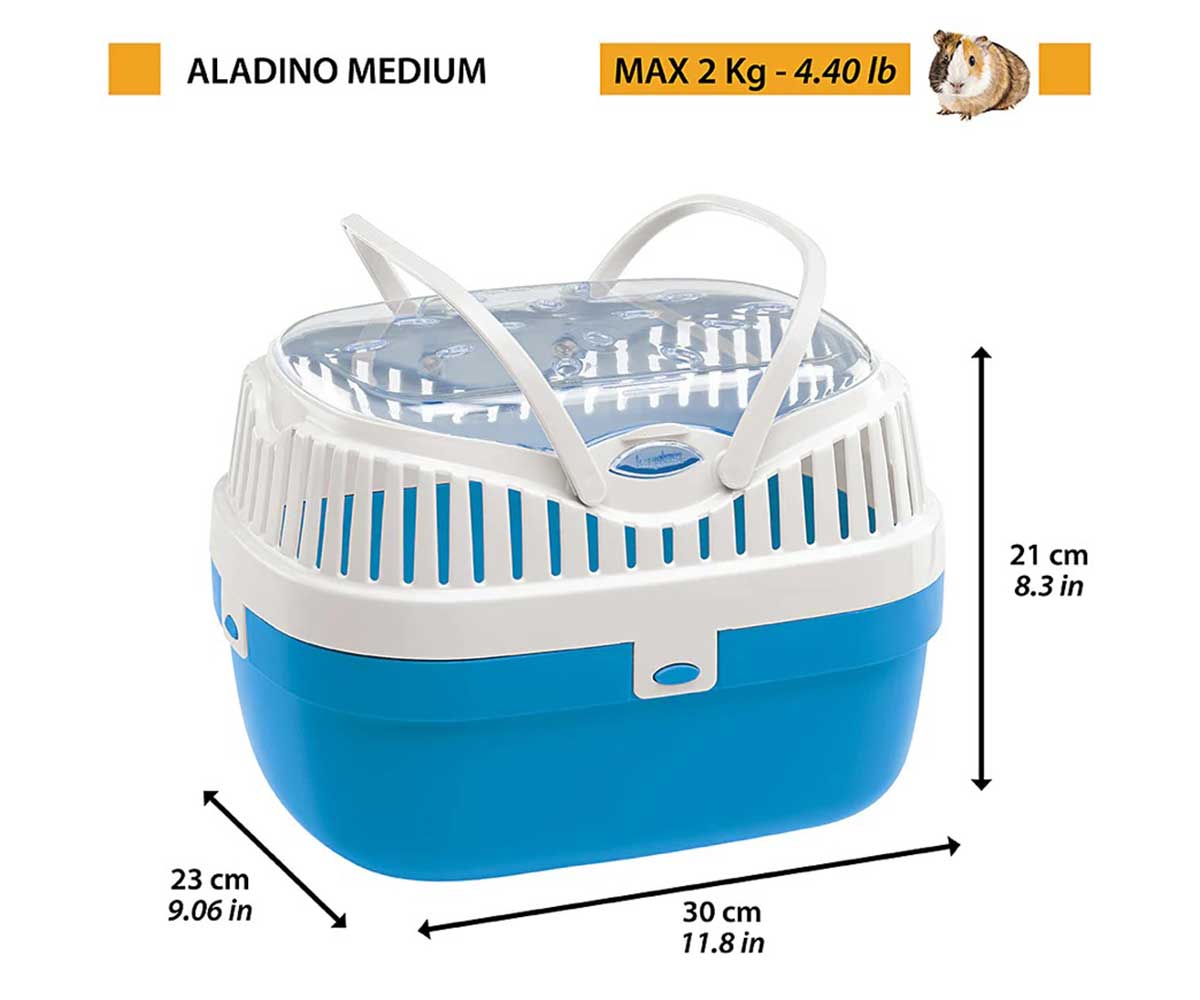 Переноска Для Морских Свинок Ferplast (Ферпласт) Aladino Medium 30*23*21см