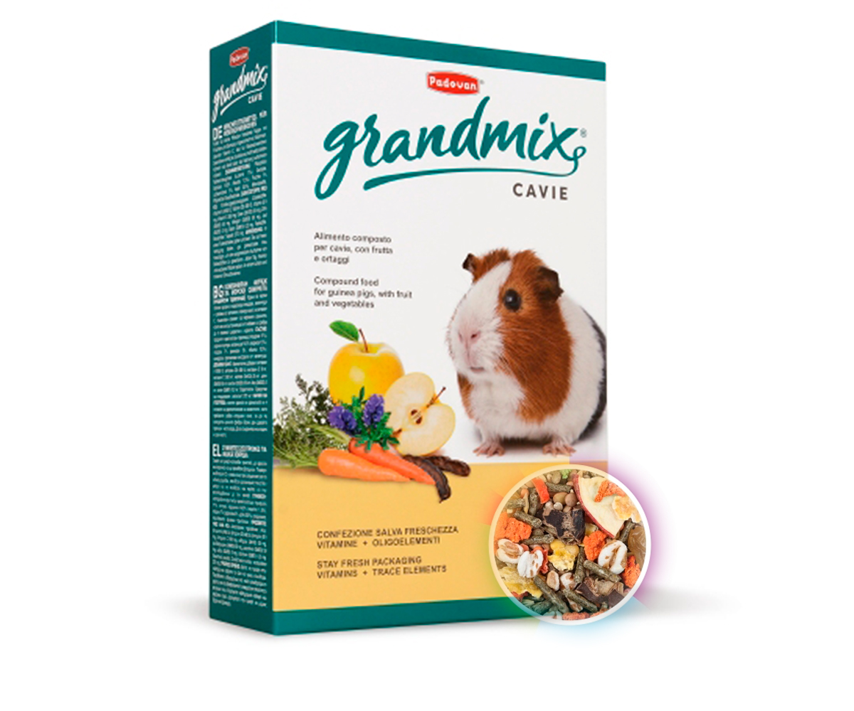 Корм Для Морских Свинок, Шиншилл и Дегу Padovan (Падован) Основной Cavie Grandmix 850г