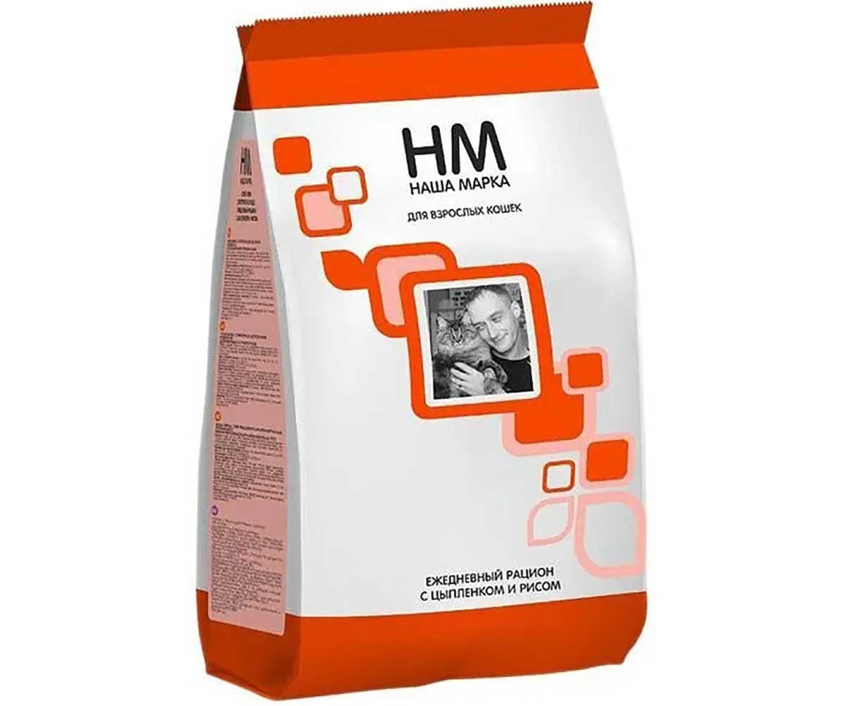 Сухой Корм Наша Марка (НМ) Для Кошек Цыпленок и Рис 400г