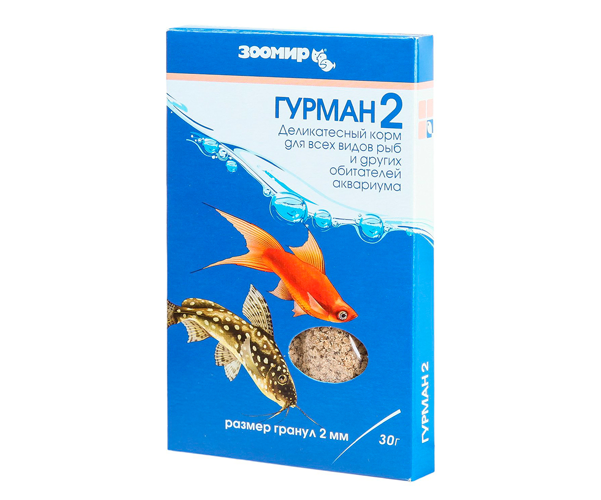 Корм Для Рыб Гурман-2 Зоомир Тонущие Гранулы 30г