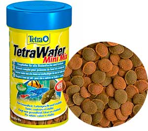 Корм Для Рыб Tetra (Тетра) Wafer Mini Mix Чипсы Для Донных Рыб и Раков 100мл 189911