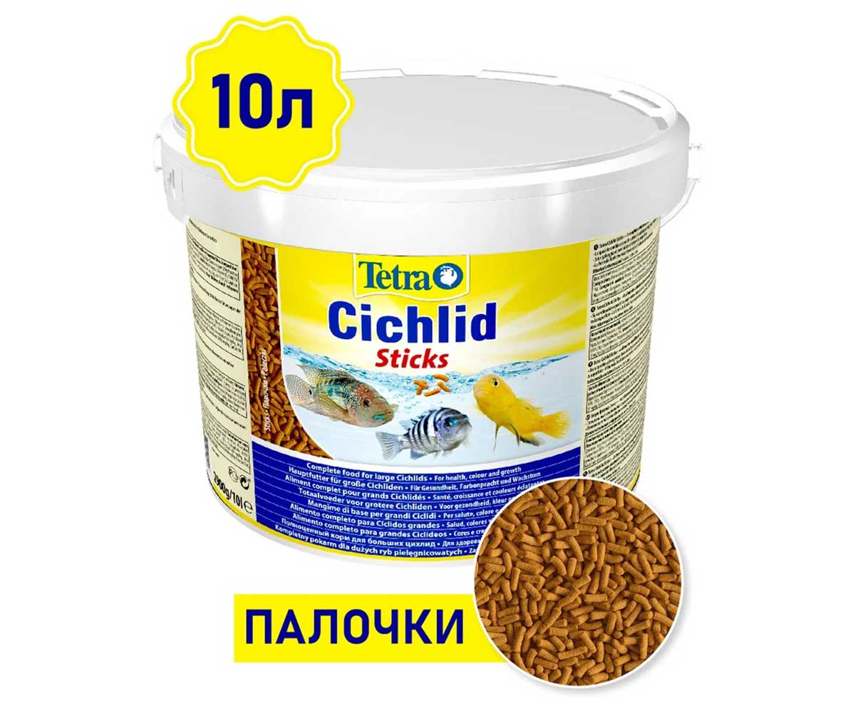 Корм Для Рыб Tetra (Тетра) Cichlid Sticks Палочки Для Цихлид 10л 153691