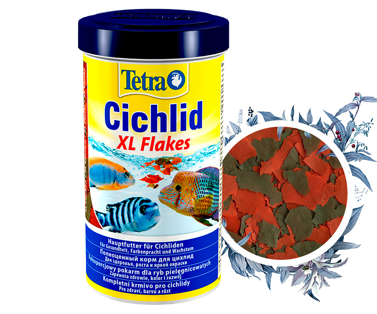Корм Для Рыб Tetra (Тетра) Cichlid XL Flakes Хлопья Для Цихлид 500мл 139985