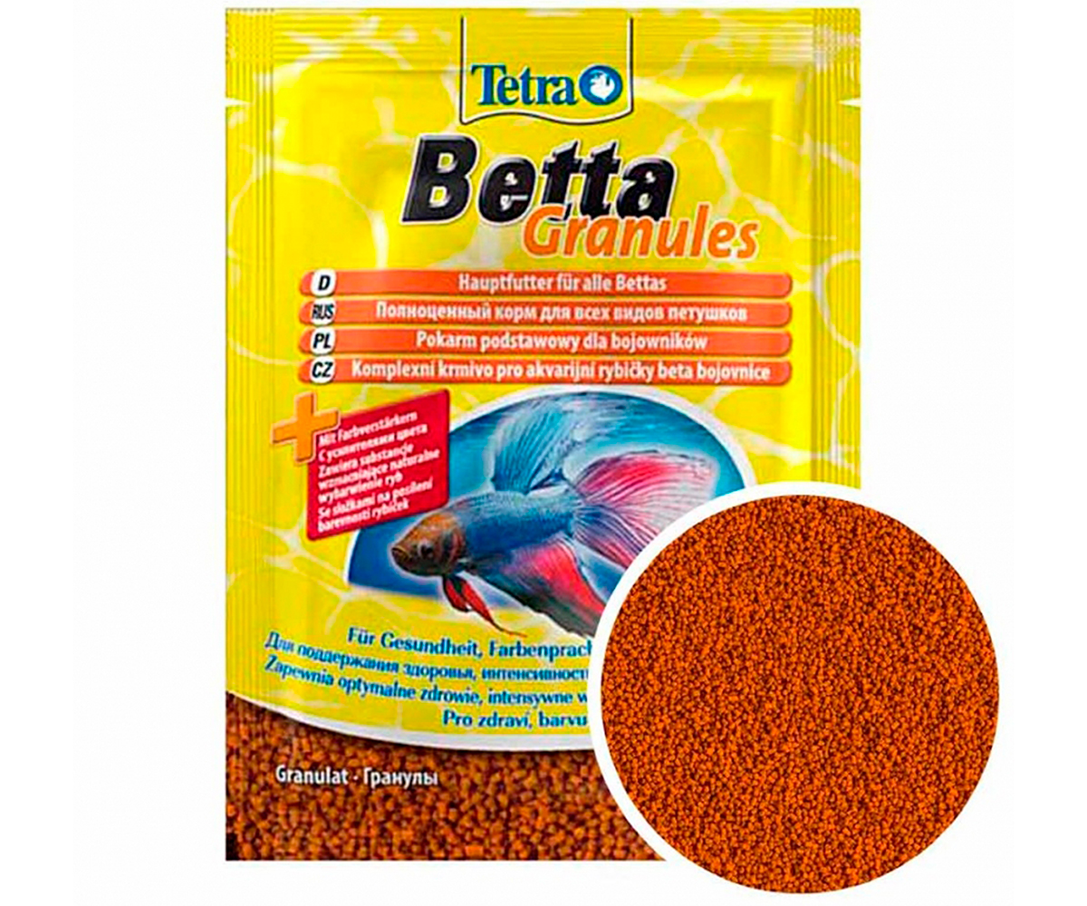 Корм Для Рыб Tetra (Тетра) Betta Granules Бетта Для Петушков Гранулы 5г 193680