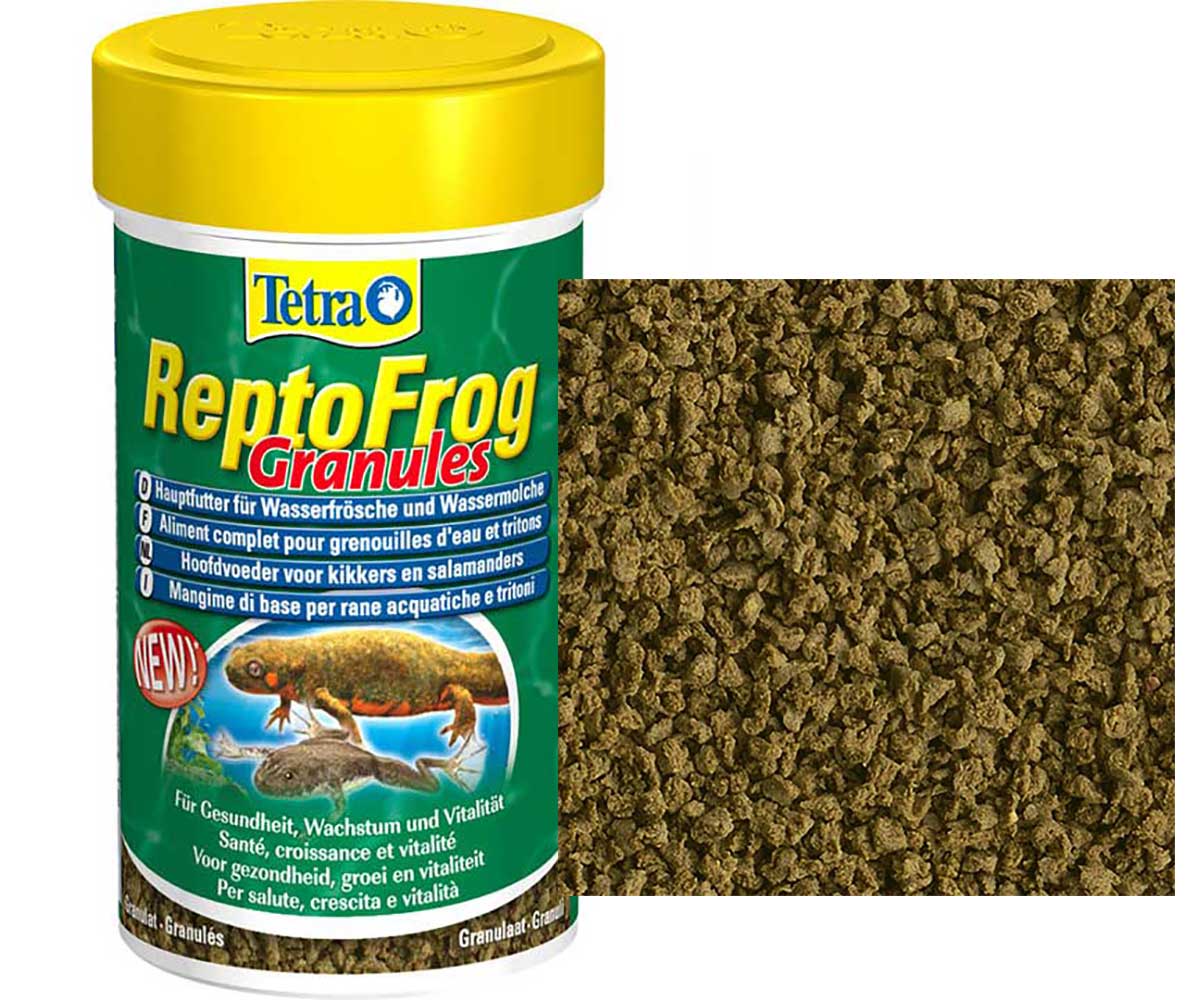 Корм Для Водных Лягушек и Тритонов Tetra (Тетра) ReptoFrog Granules Гранулы 100мл 194816