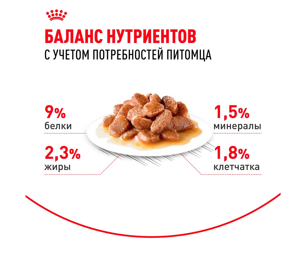 Влажный Корм Royal Canin (Роял Канин) Для Кастрированных Котов и Стерилизованных Кошек Аппетитные Кусочки в Соусе Feline Health Nutrition Sterilised Gravy 85г (1*12)