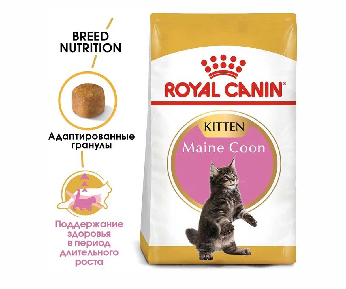 Сухой Корм Royal Canin (Роял Канин) Для Котят Породы Мейн-Кун Feline Breed Nutrition Kitten Maine Coon 36 400г