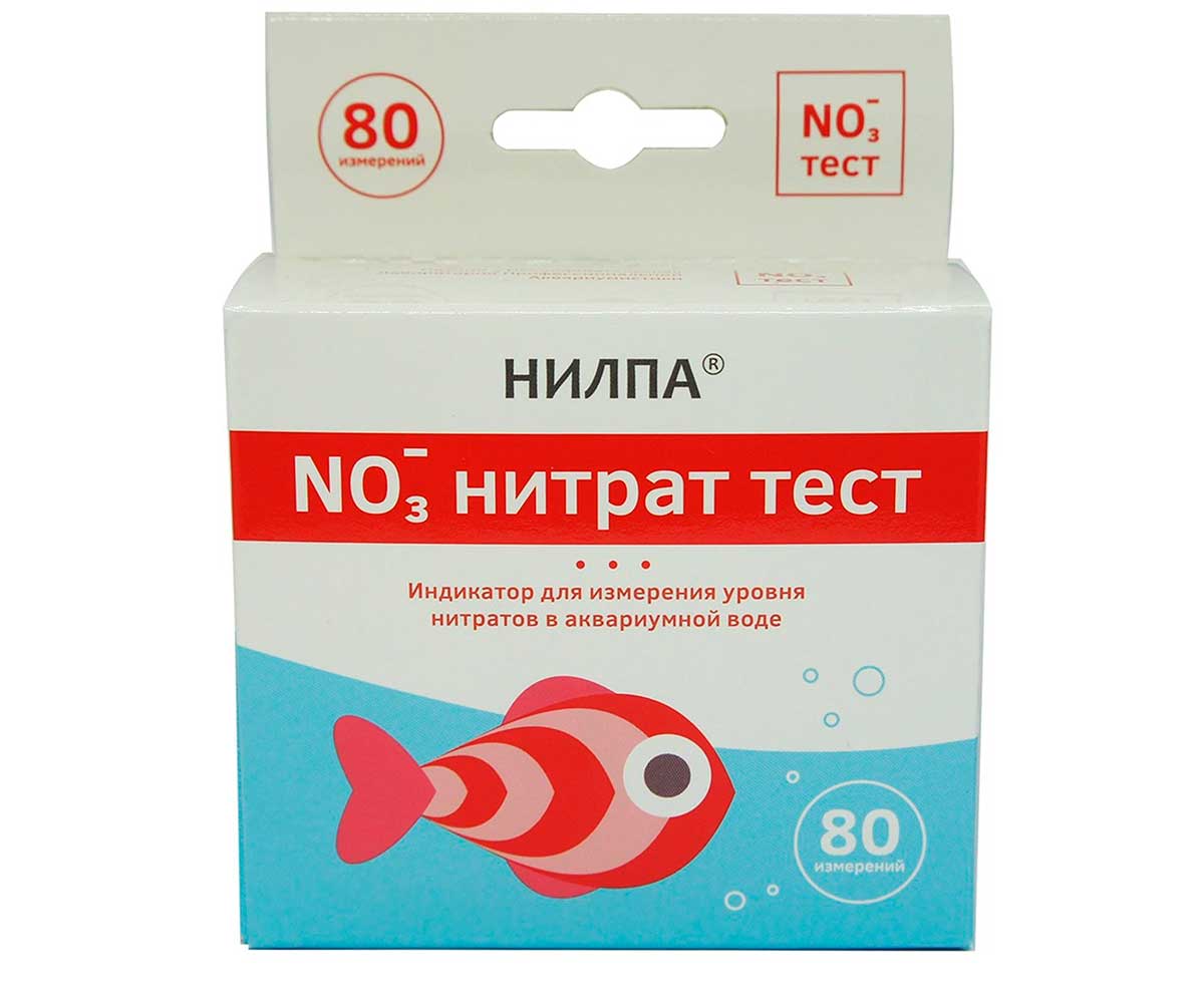 Тест Для Определения Содержания Нитрата Нилпа NО3 Нитрат-Тест Для Аквариума 80шт