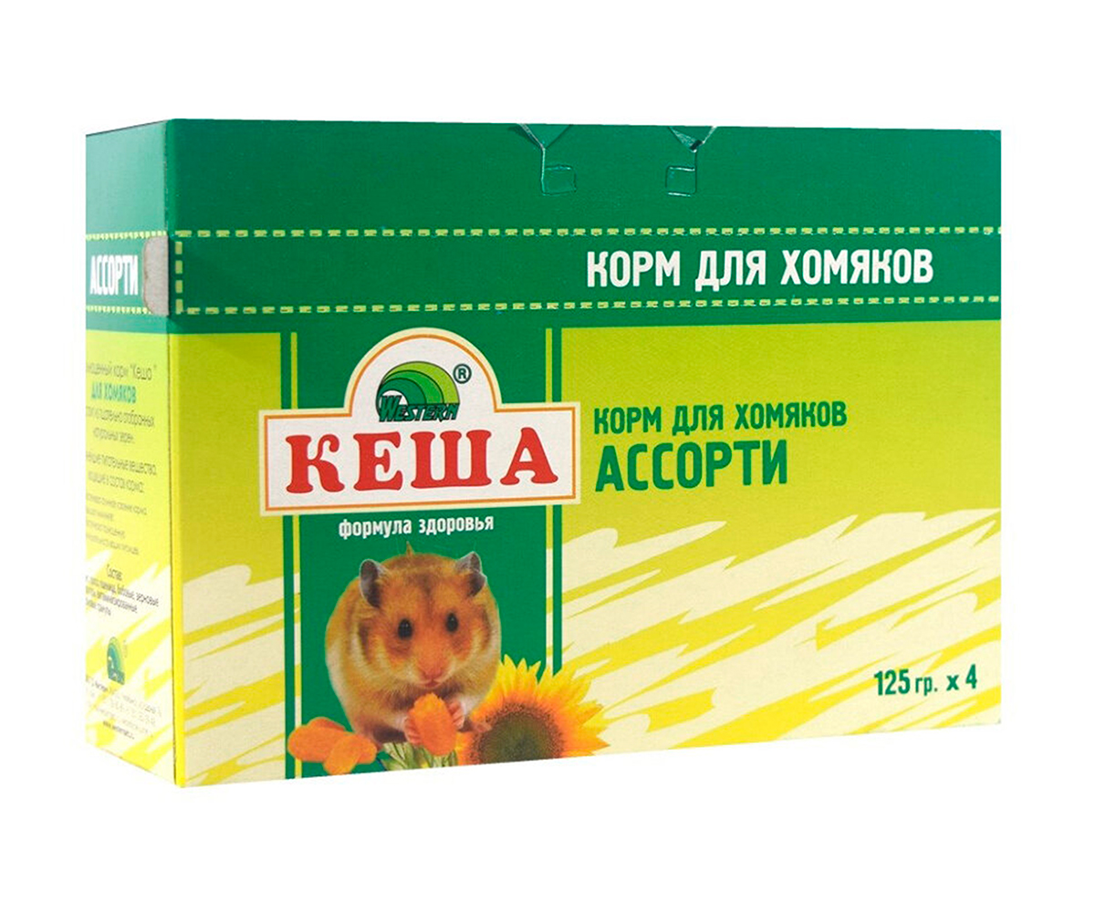 Корм Для Хомяков Кеша Ассорти Мультипак 4*125г