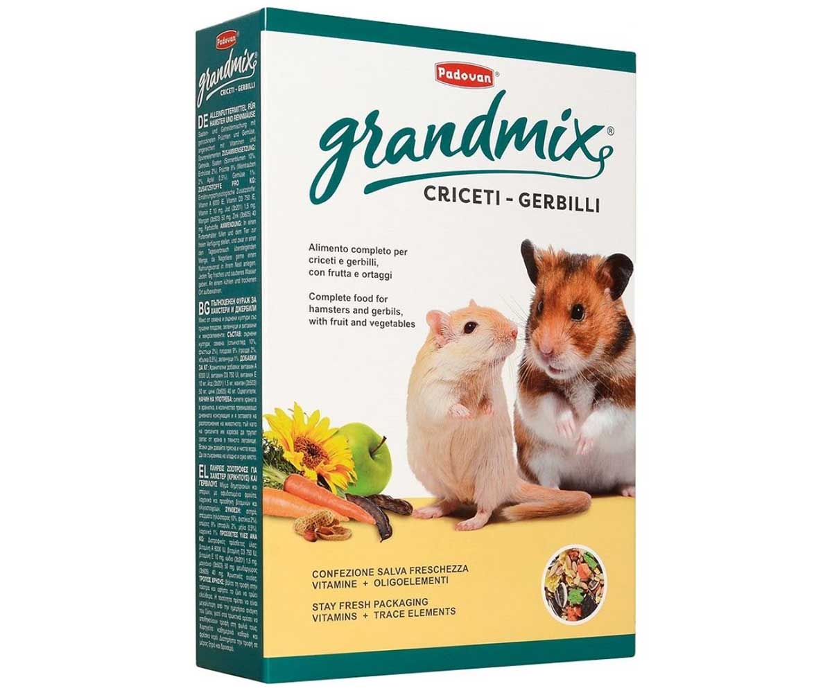 Корм Для Хомяков и Песчанок Padovan (Падован) Основной GrandMix Criceti Gerbilli 1кг