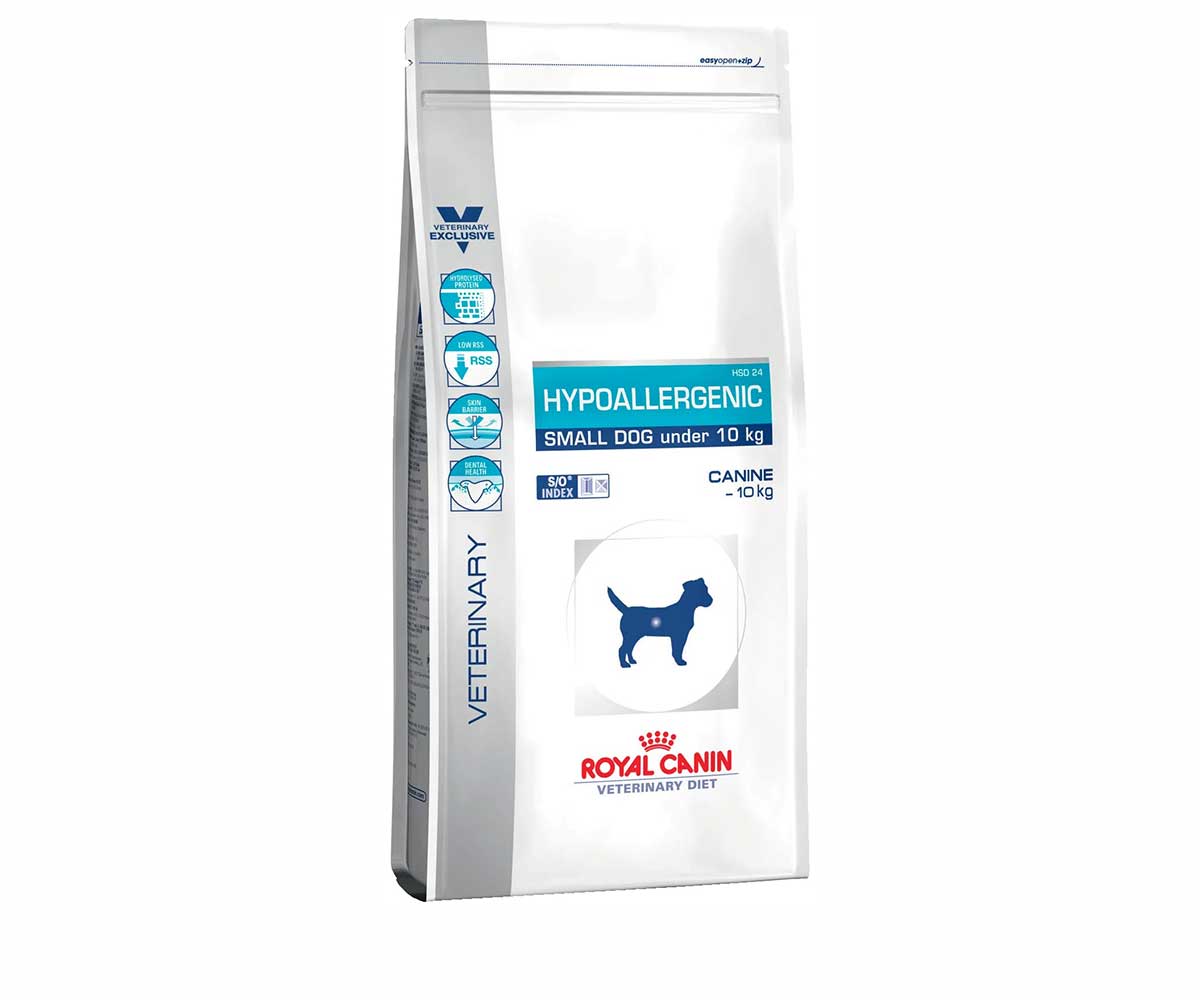 Лечебный Сухой Корм Royal Canin (Роял Канин) Veterinary Diet Canine Hypoallergenic HSD24 Small Dog Для Собак Мелких Пород При Пищевой Непереносимостью 1кг