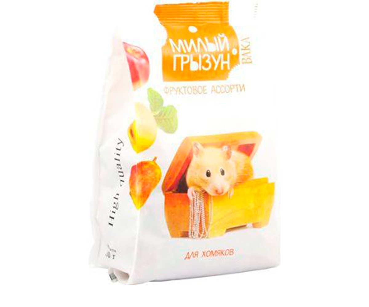 Корм Для Хомяков Вака Милый Грызун Фруктовое Ассорти High Quality (Хай Кволити) 200г