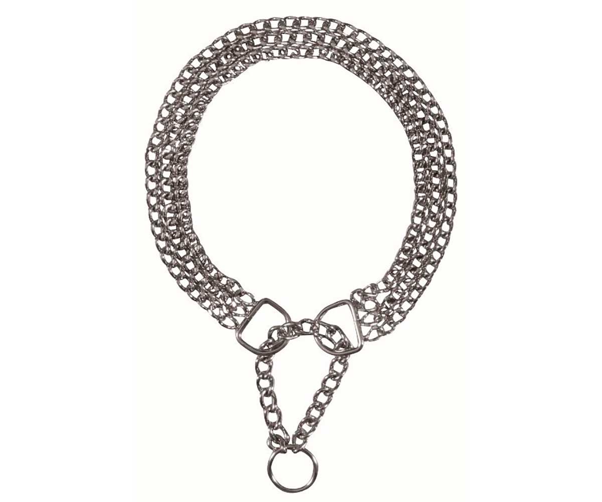 Цепь Ошейник Для Собак Trixie (Трикси) Тройная с Цугом 45см*2,5мм 2265