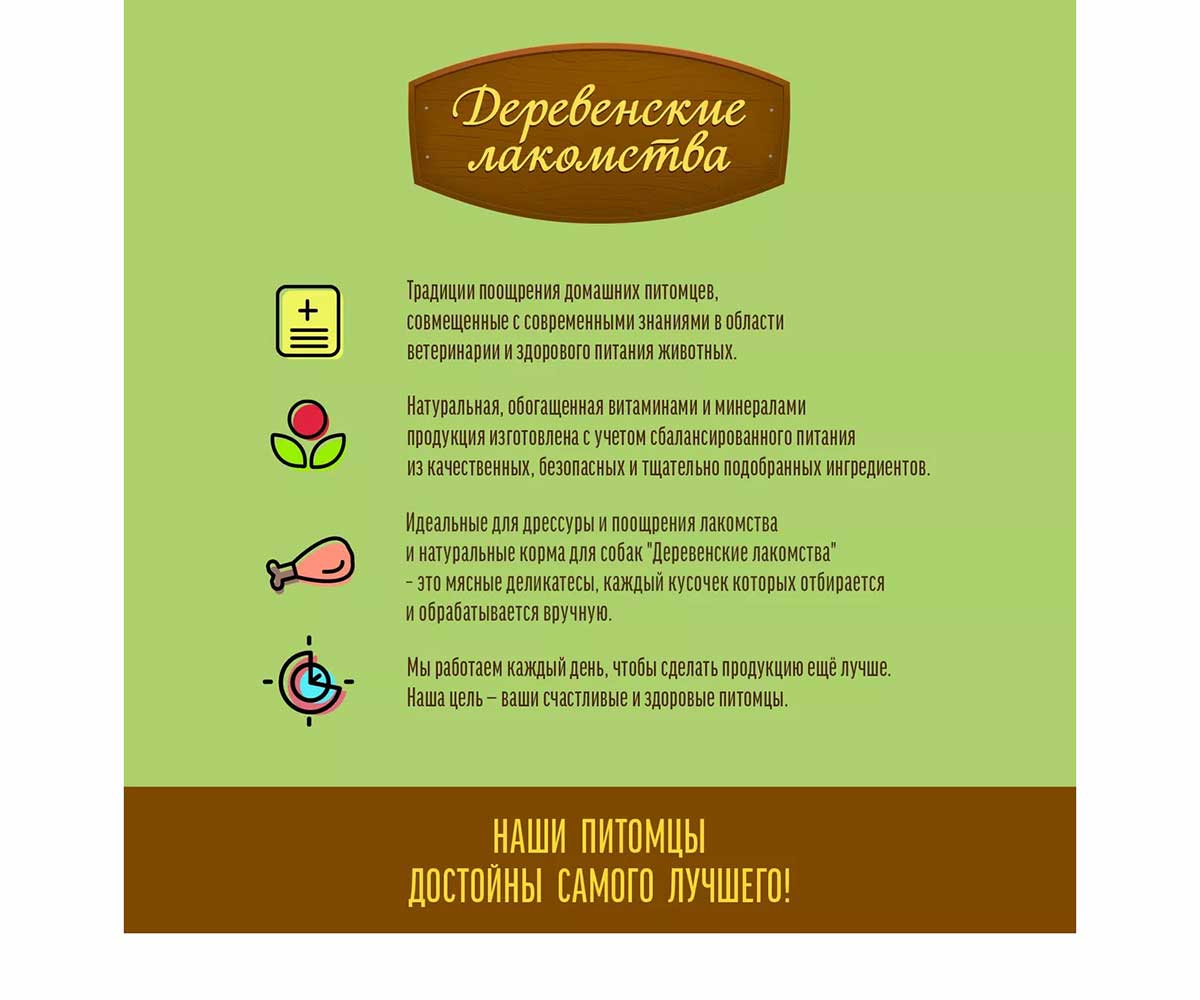 Деревенские Лакомства Для Собак Грудки Куриные 55г 79711502