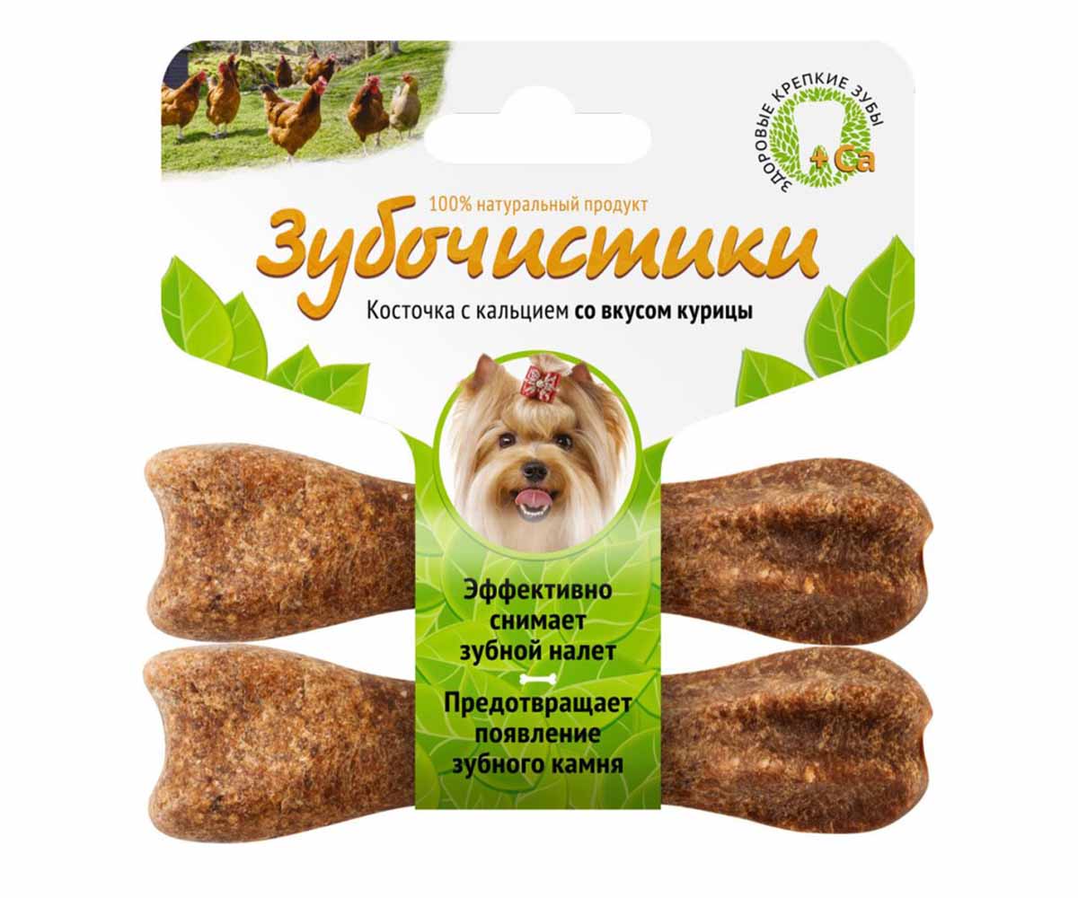 Косточка Для Собак Мелких Пород Зубочистики Курица 18г 2шт