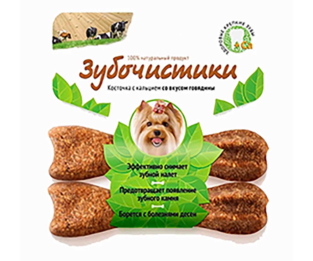 Косточка Для Собак Мелких Пород Зубочистики Говядина 18г 2шт