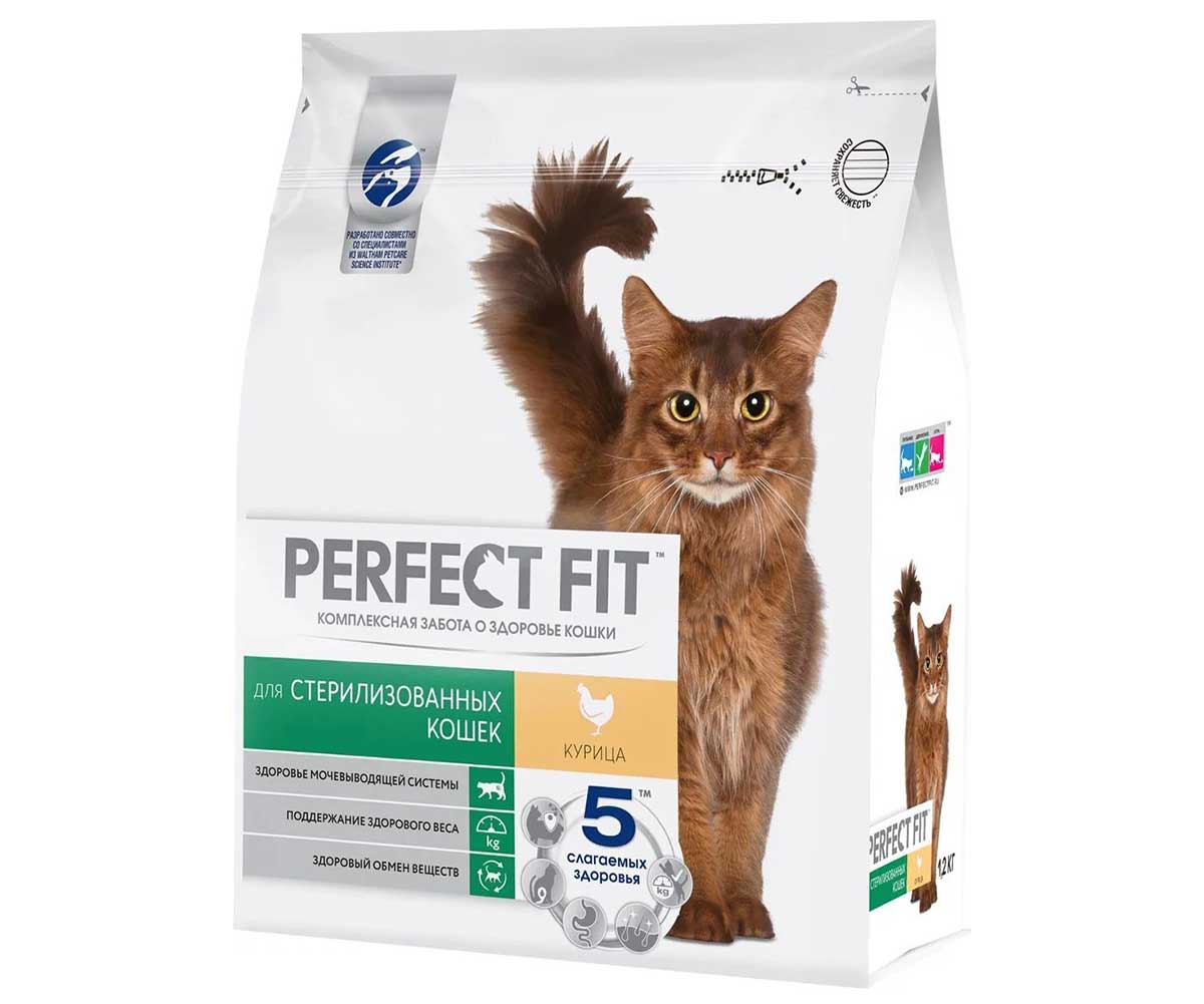 Сухой Корм Perfect Fit (Перфект Фит) Для Стерилизованных Кошек Курица 1,2кг (1*6)