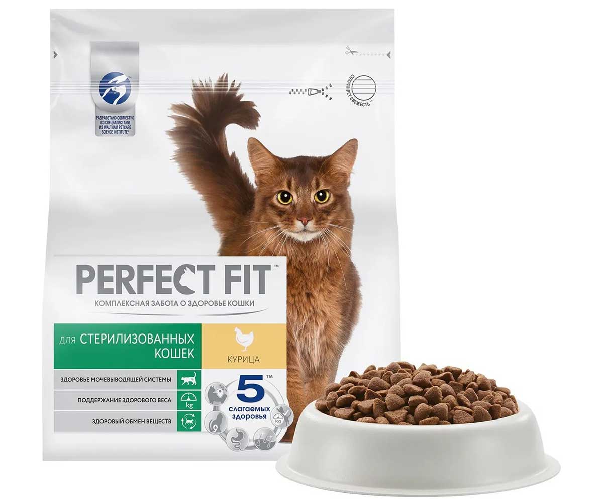 Сухой Корм Perfect Fit (Перфект Фит) Для Стерилизованных Кошек Курица 1,2кг (1*6)