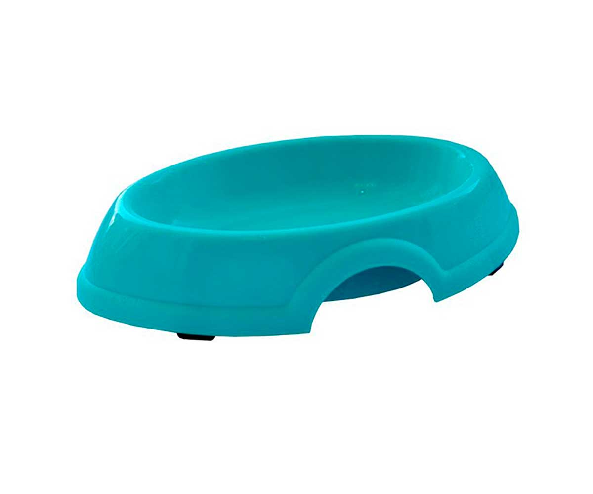 Миска Для Кошек Пластиковая Овальная 250мл ZOOExpress 12002
