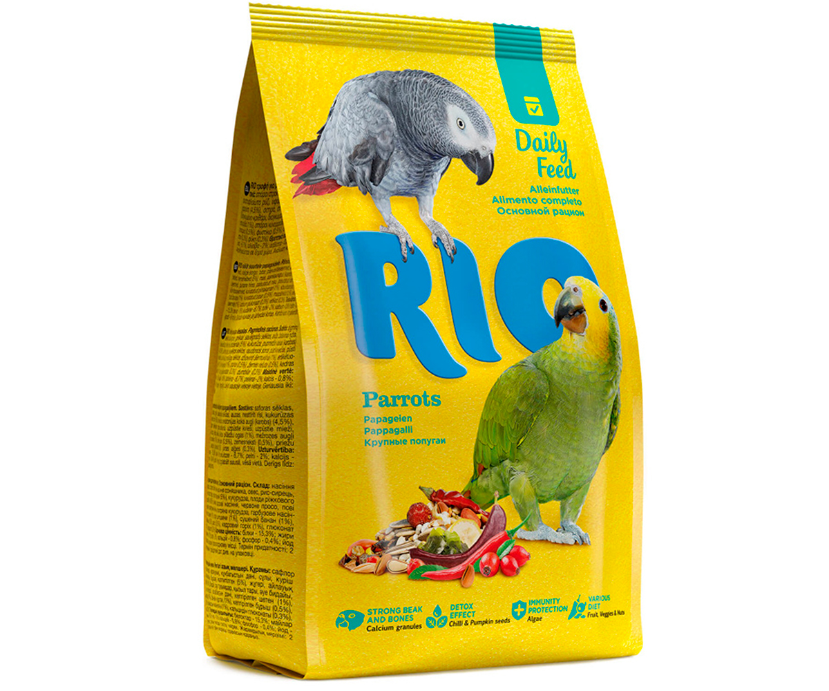 Корм Для Крупных Попугаев RIO (Рио) Parrots Daily Ration 1кг