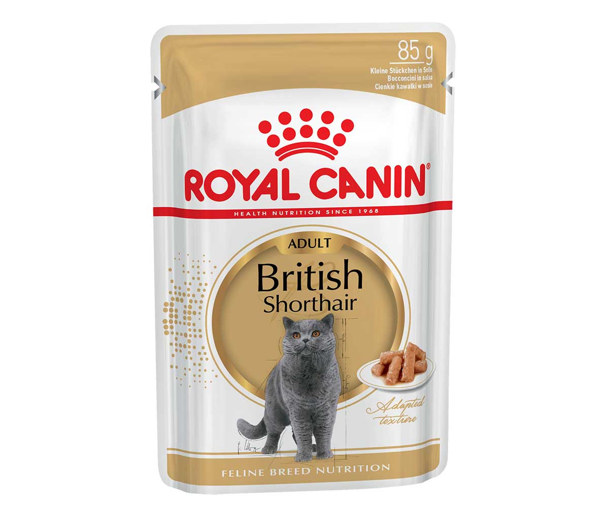 Влажный Корм Royal Canin (Роял Канин) Для Кошек Породы Британская Короткошерстная Feline Breed Nutrition British Shorthair Wet 85г (1*12)