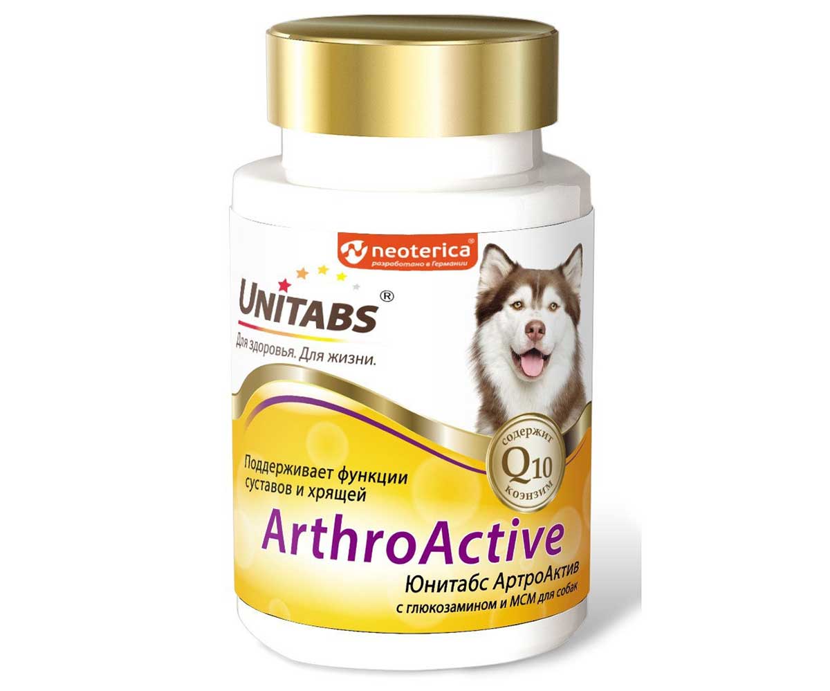 Витамины Для Собак Юнитабс Для Суставов Unitabs Arthroactive Q10 100таб U201