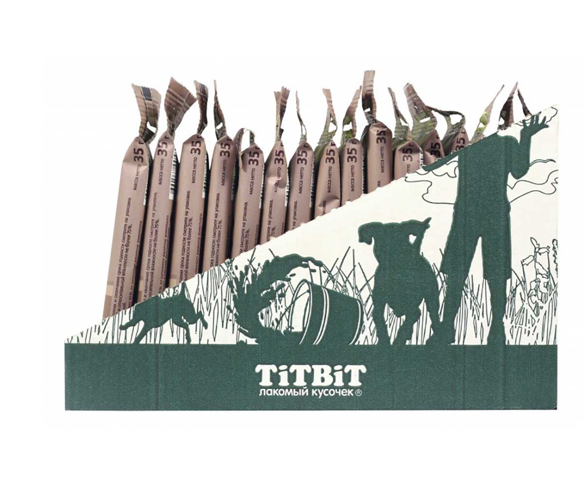 Лакомство Для Собак TiTBiT (Титбит) Гематоген Мясной Vitamin 35г