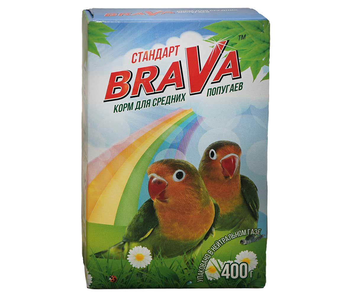 Корм Для Средних Попугаев BRAVA (Брава) 400г (1*14)
