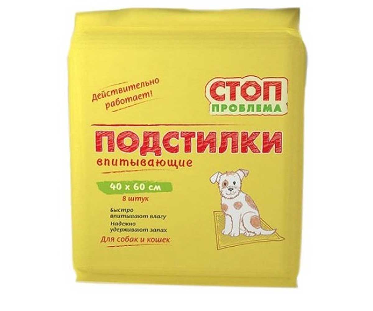 Подстилки Стоп-Проблема Гелевые 40*60см 8шт S204