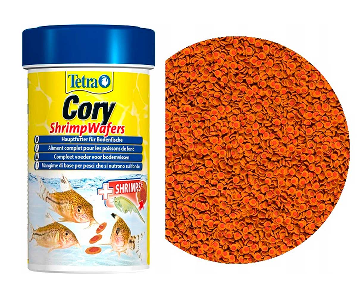 Корм Для Рыб Tetra (Тетра) Cory ShrimpWafers Чипсы Для Донных Рыб 100мл 257399