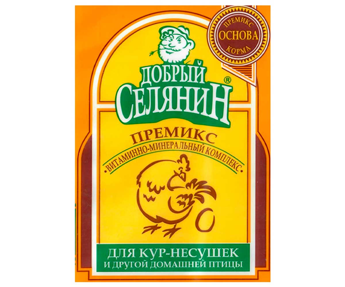 Премикс Для Кур Несушек и Другой Домашней Птицы Добрый Селянин Мирагро Водорастворимый 300г