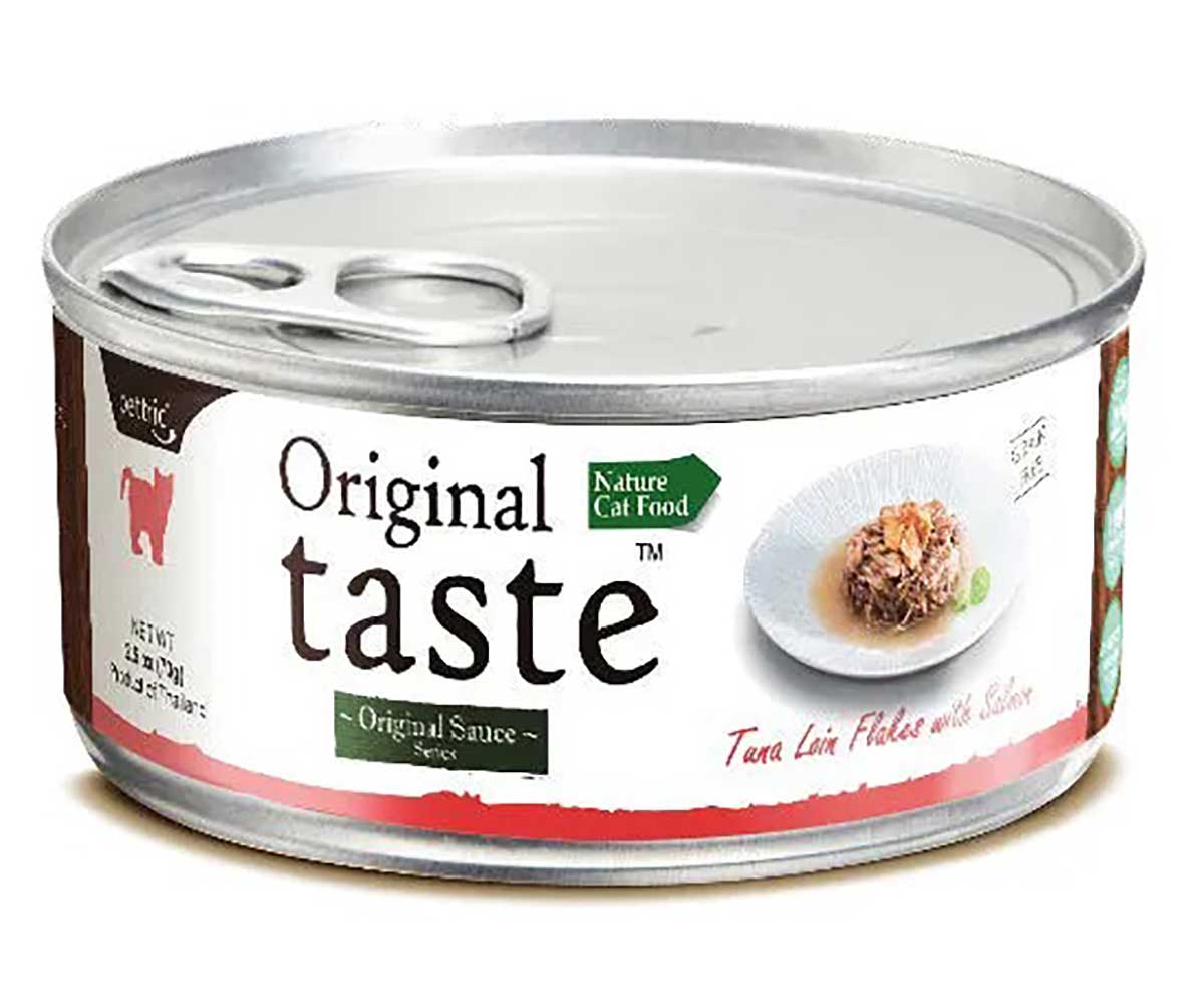 Консервы Pettric (Пэттрик) Original Taste Для Кошек Тунец и Лосось в Соусе Tuna Loin Flakes with Wild Salmon in Sauce 70г
