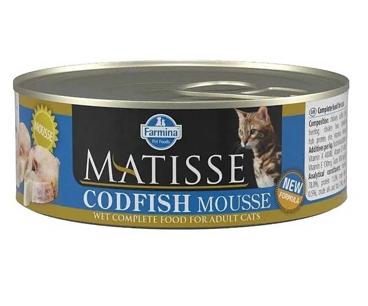Консервы Farmina (Фармина) Для Кошек Треска Мусс Matisse Mousse 85г