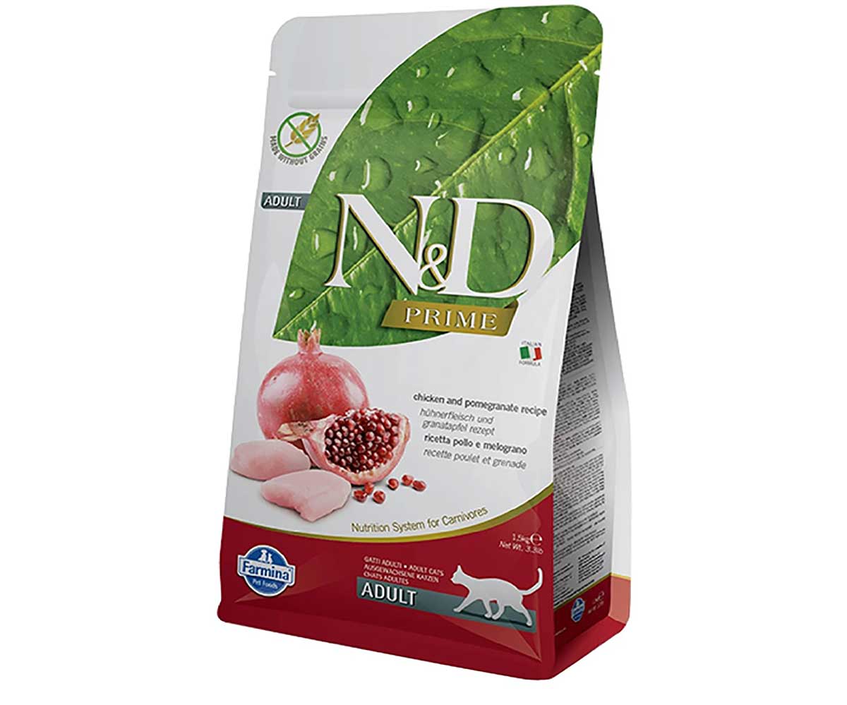 Сухой Корм Farmina (Фармина) Для Кошек Курица и Гранат Беззерновой Prime Chicken & Pomegranate 1,5кг