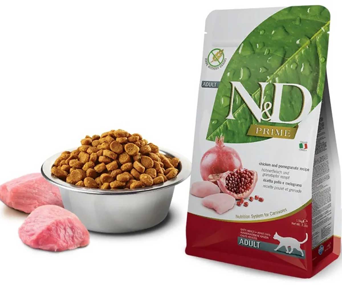 Сухой Корм Farmina (Фармина) Для Кошек Курица и Гранат Беззерновой Prime Chicken & Pomegranate 1,5кг