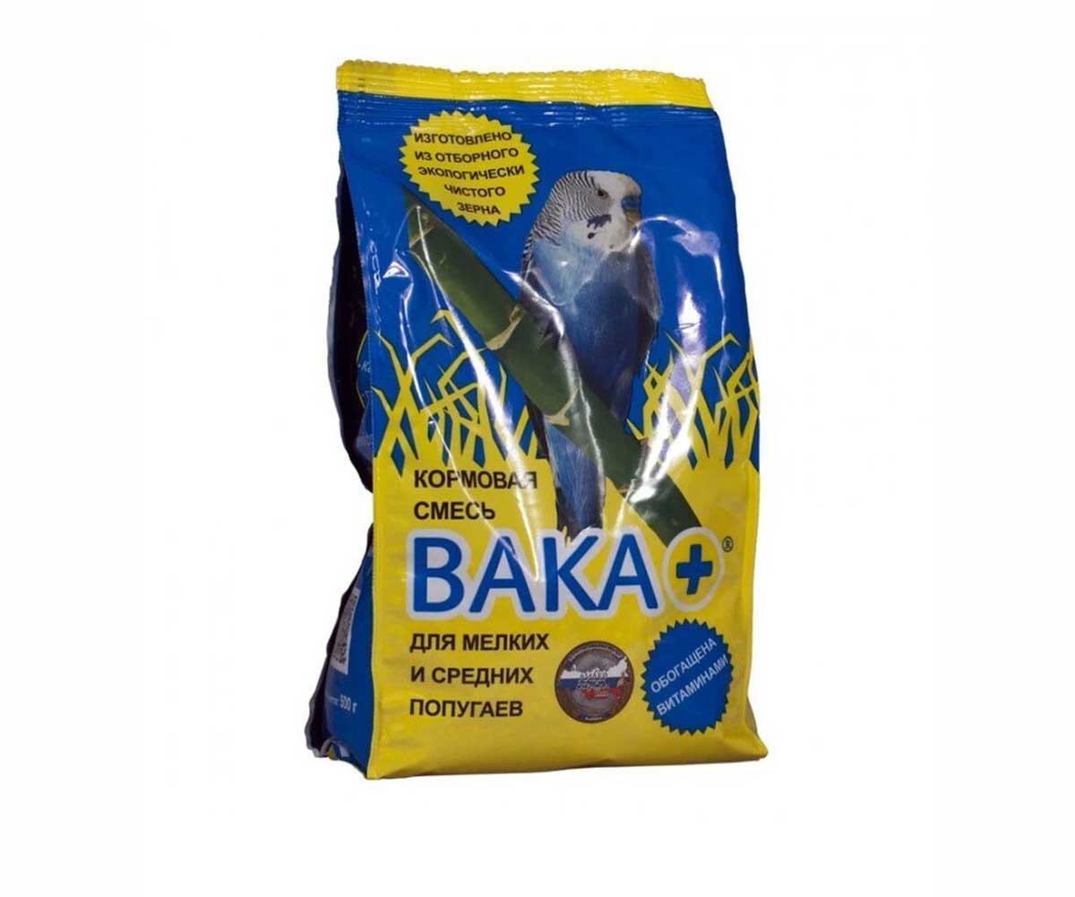 Корм Вака Плюс Для Мелких и Средних Попугаев 500г (1*10)