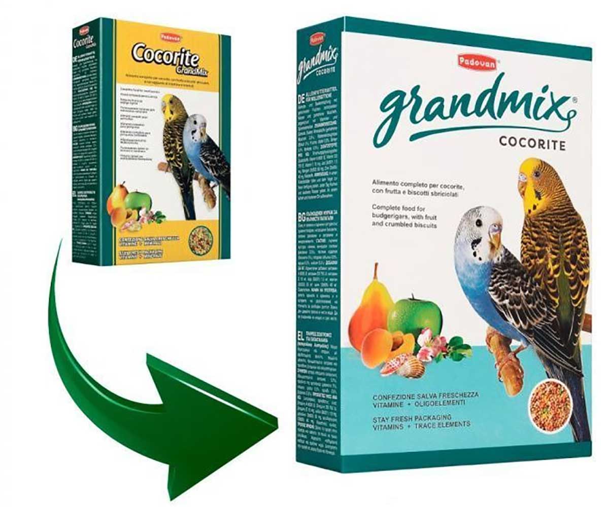 Корм Для Волнистых Попугаев Padovan (Падован) GrandMix Cocorite Кокорите Основной 400г