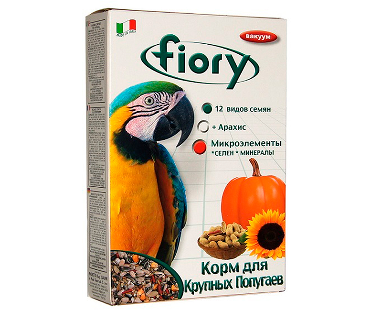 Корм Fiory (Фиори) Pappaqalli Для Крупных Попугаев 700г