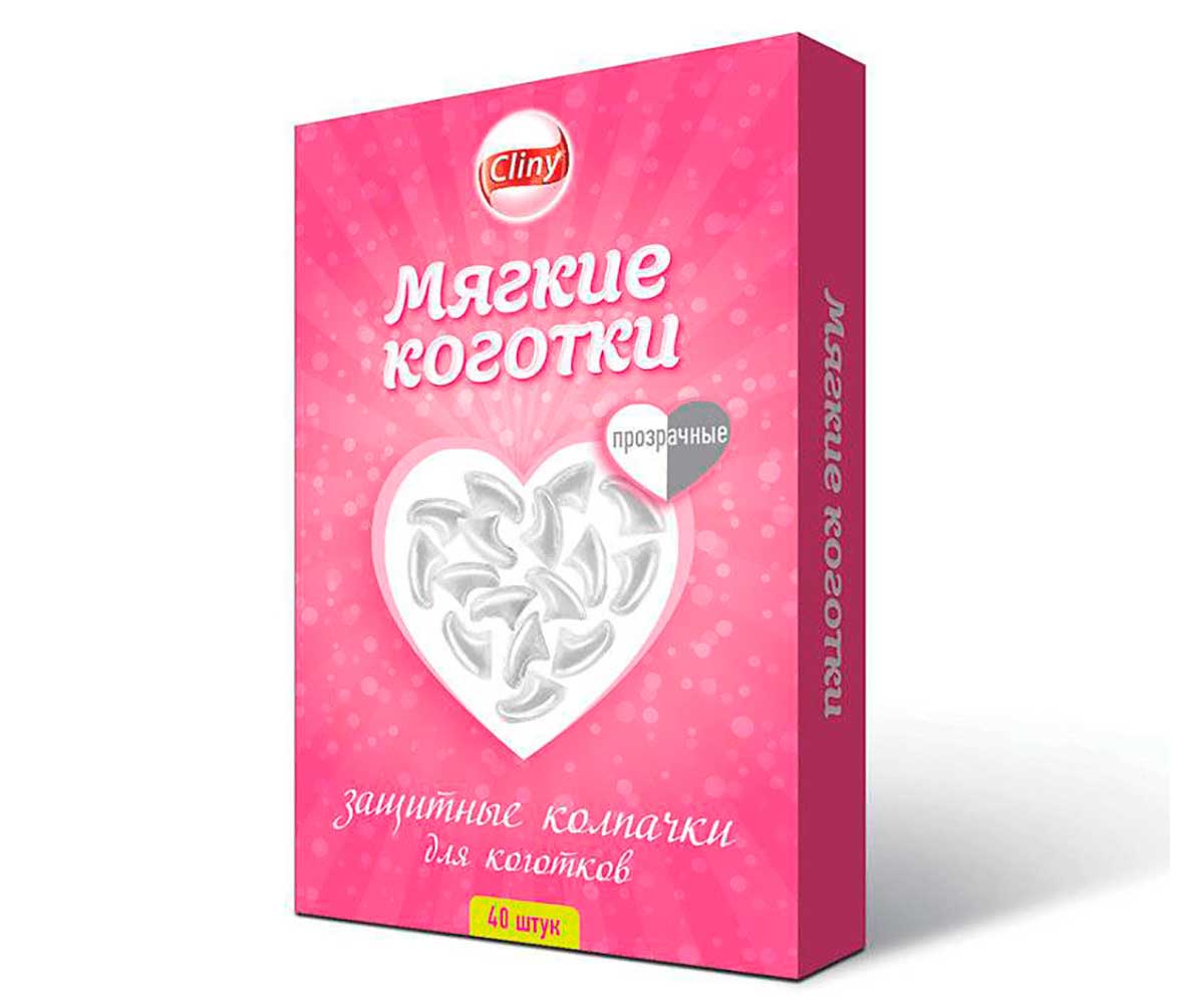 Антицарапки Для Кошек Cliny (Клини) Коготки Мягкие Прозрачные 40шт К208