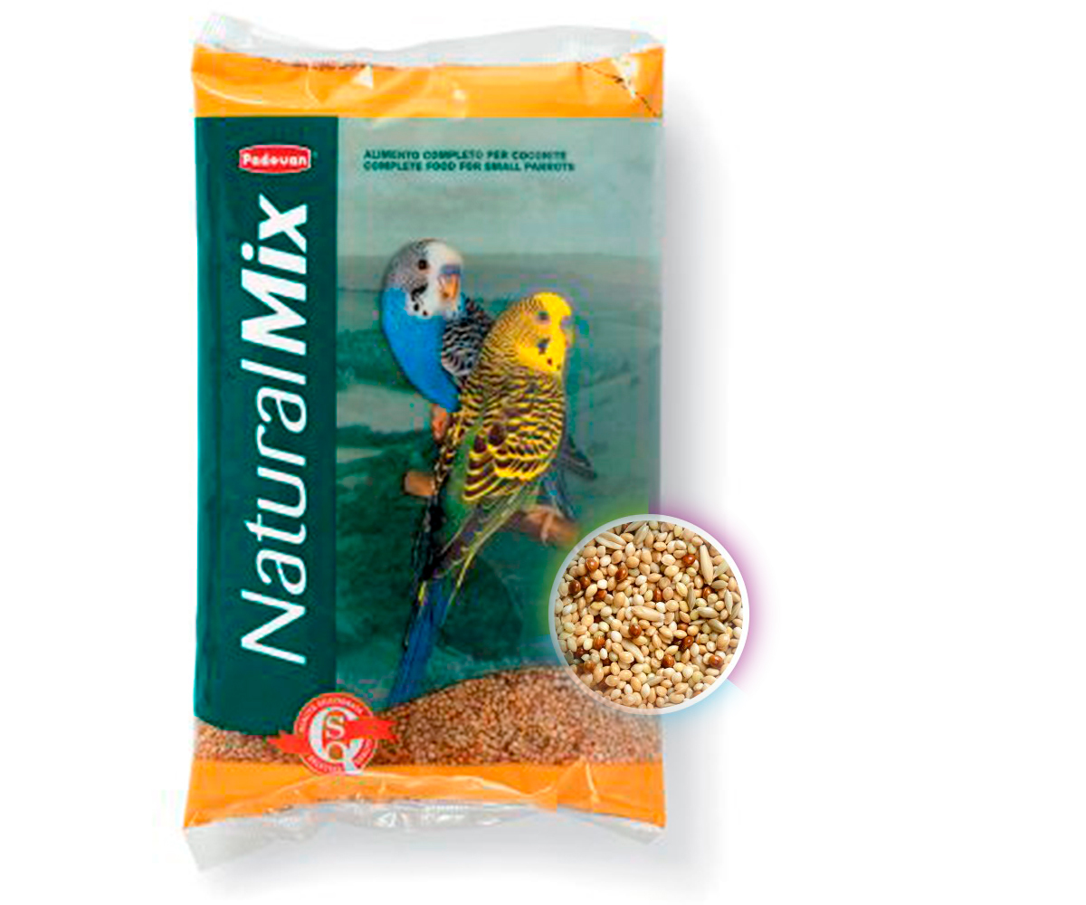 Корм Для Волнистых Попугаев Padovan (Падован) NaturalMix Cocorite Кокорите Основной 1кг