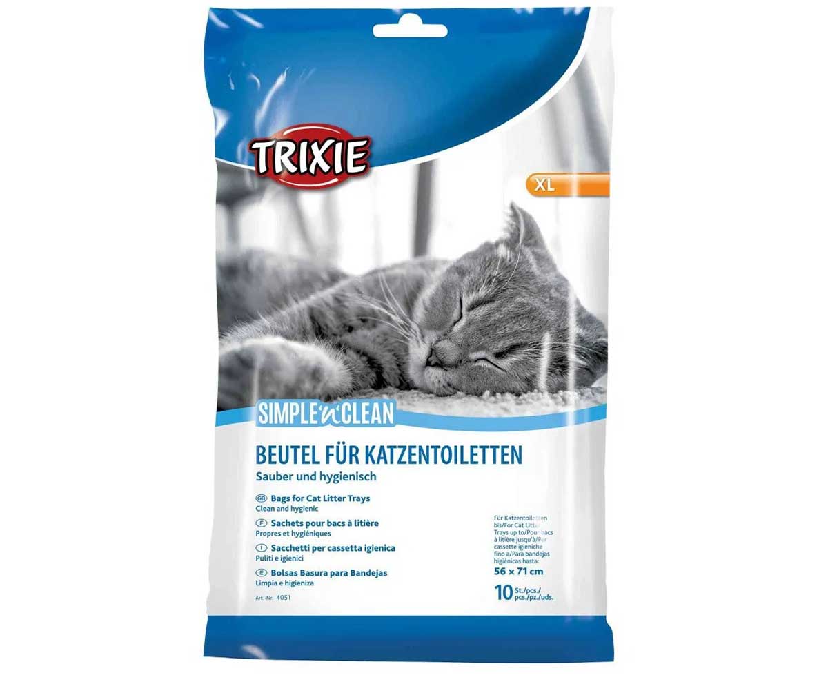 Пакеты Уборочные Для Кошачьих Туалетов Trixie (Трикси) 56*71см 10шт XL 4051