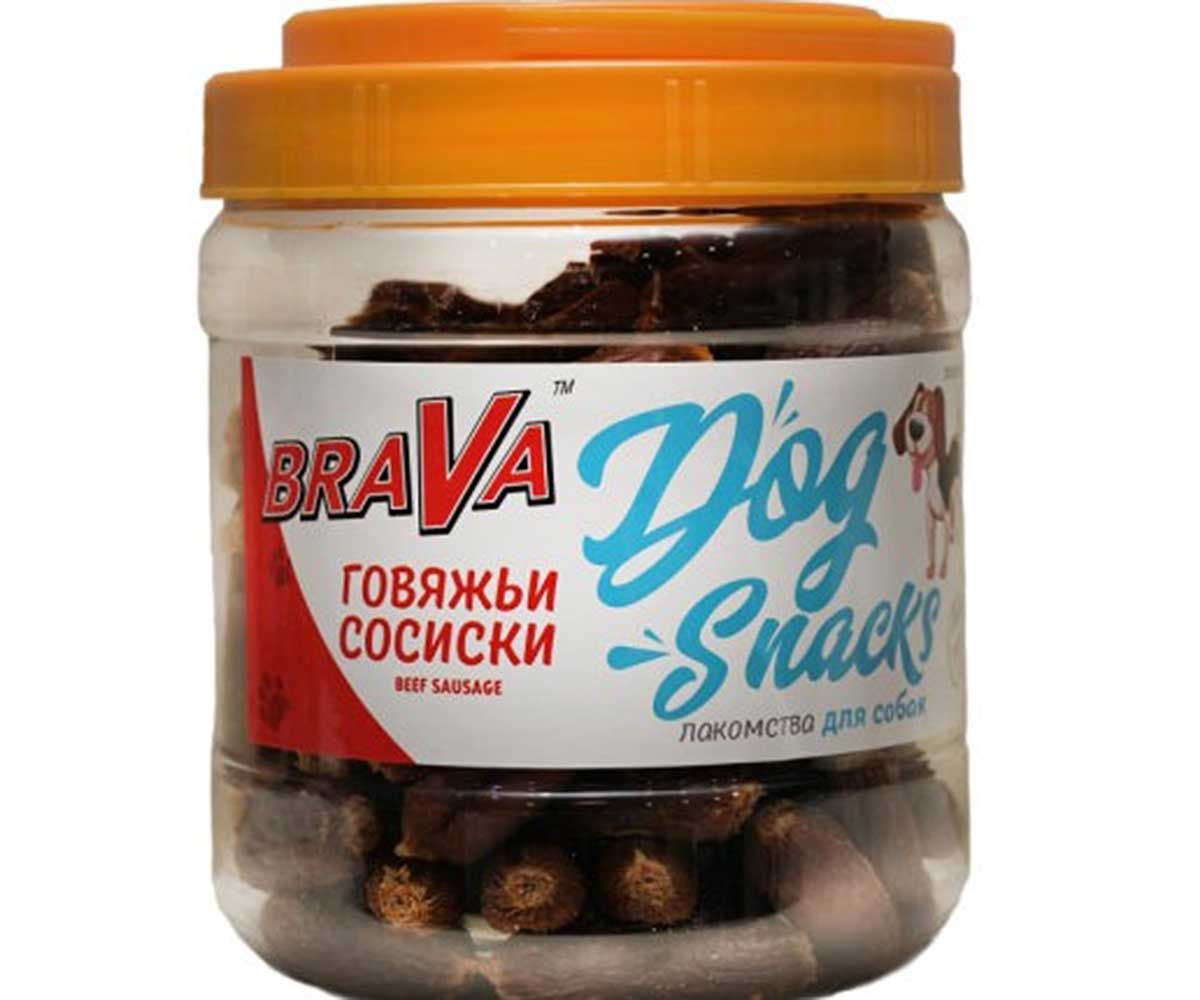 Лакомство Для Собак BraVa (Брава) Говяжьи Сосиски 750г /12/