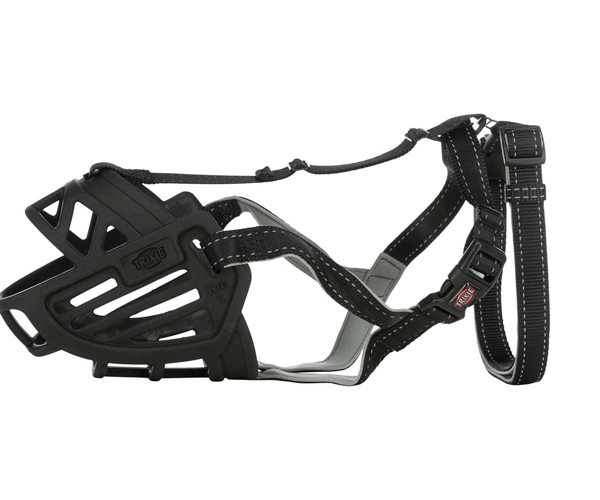 Намордник Для Собак Trixie (Трикси) Силикон XL Черный Muzzle Flex 17616