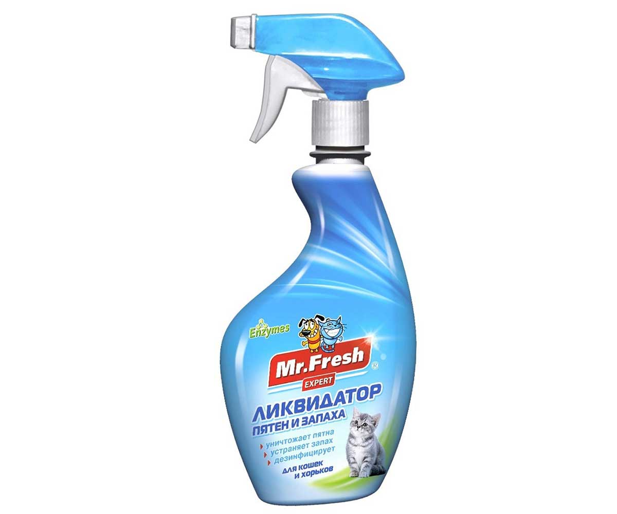 Спрей Ликвидатор Пятен и Запаха Для Кошек Mr.Fresh (Мистер Фреш) Expert 3 В 1 500мл F403